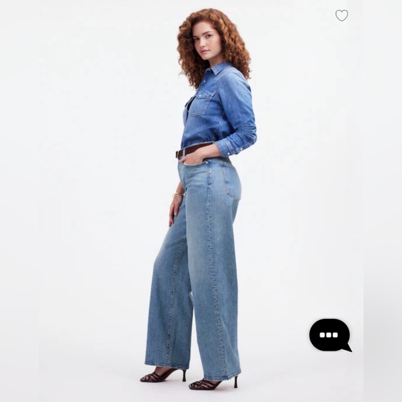 Madewell Light Blue Flare & Wide Leg Jeans - Picture 2 of 10